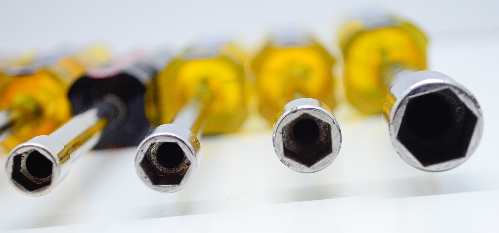 7 MATCO Metric Nut Drivers 4mm 5mm 5.5mm 7mm 8mm 9mm 13mm ND13M Clear Yellow