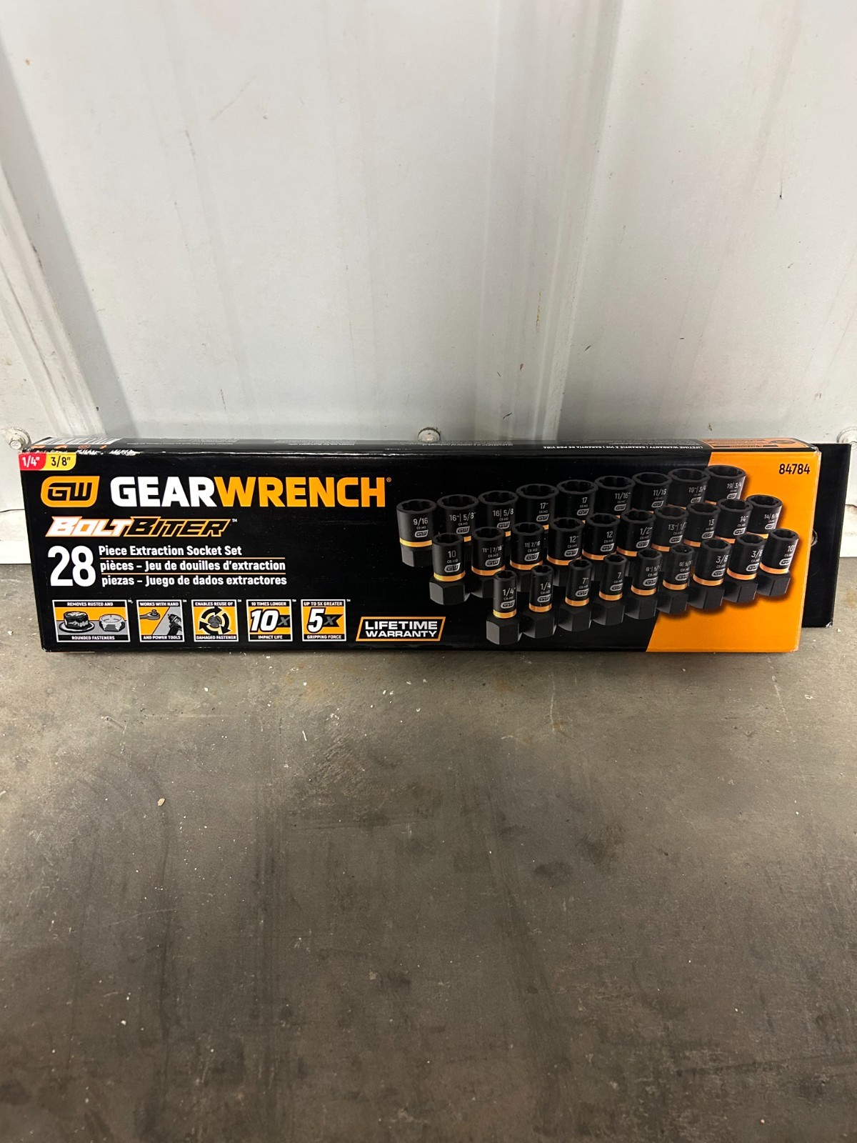Gearwrench 84784 – 28pc Bolt Biter Impact Extraction Socket Set 1/4 & 3/8 Drive