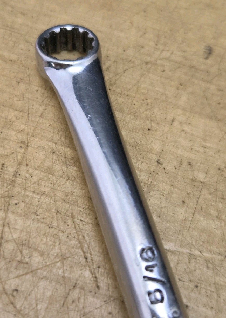 Snap On XDES810 #8, #10, 1/4″ X 5/16″ Hex SAE Spline 15° Offset Box Wrench