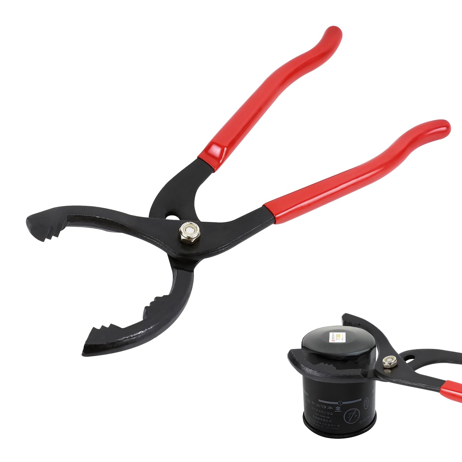 Adjustable Oil Filter Pliers 12 Inch 3 Position Wrench Heavy Duty Steel 63183mm
