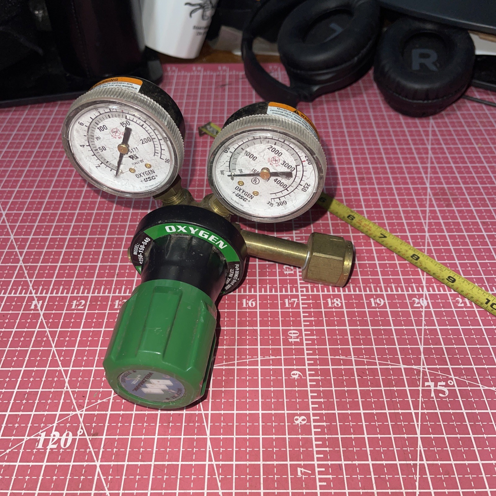 NOS Weldmark By Victor Oxygen Regulator Medium Duty G250-150-540