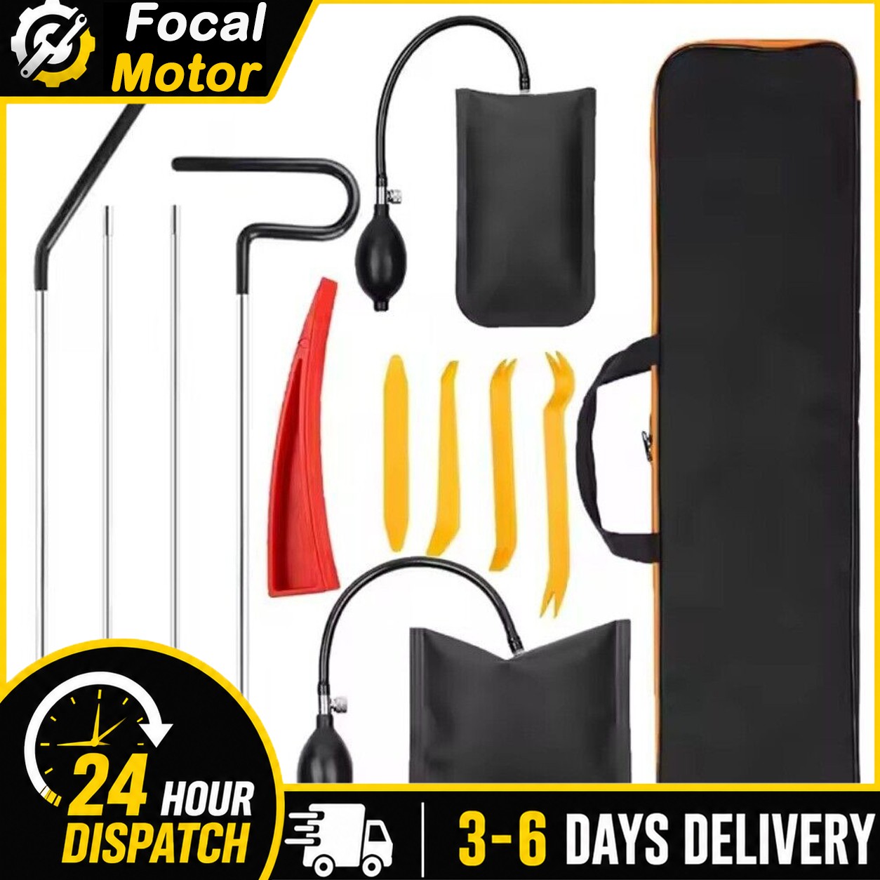 12 Pieces Car Emergency Tool Kit Universal Vehicle Door Window Disassembly Tools