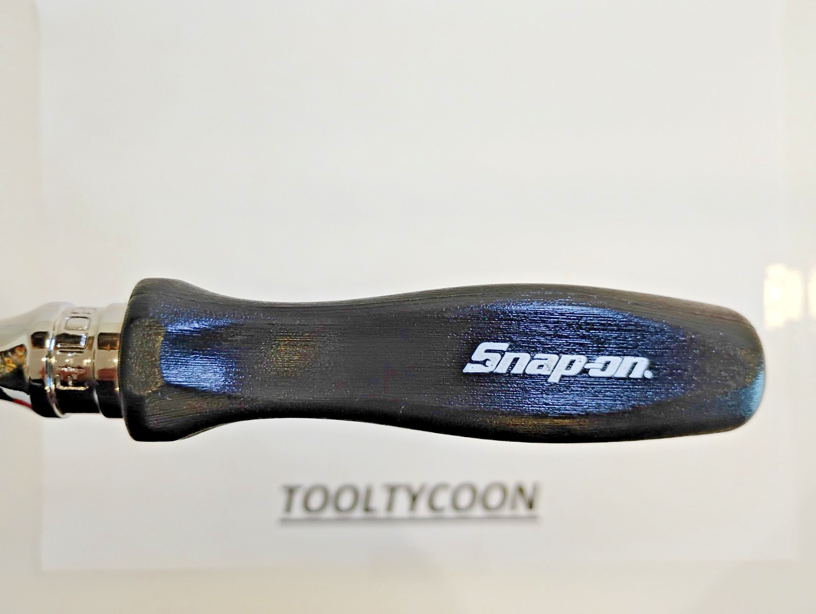 Snap-on Tools USA 3/8″ Drive CLASSIC BLACK Hard Handle Long Ratchet FHLD80