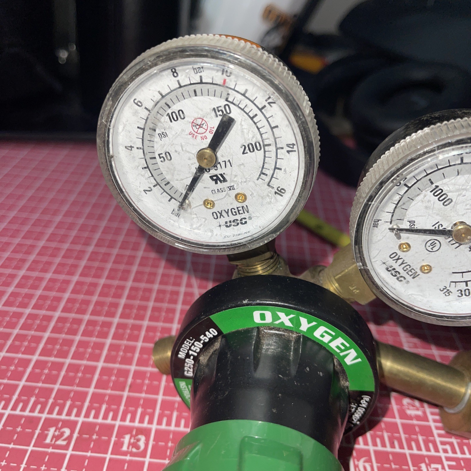 NOS Weldmark By Victor Oxygen Regulator Medium Duty G250-150-540