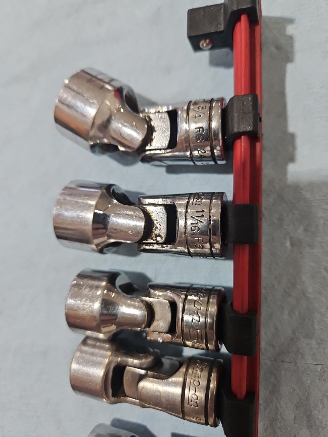 SNAP-ON 3/8″ Drive Universal/Swivel Sockets FS14A 7/16” -FS24 3/4”