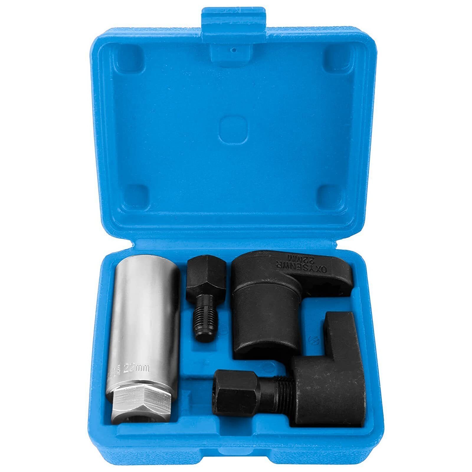 5 Pack Oxygen Sensor Socket O2 Thread Chaser Install Offset Vacuum Wrench Tools