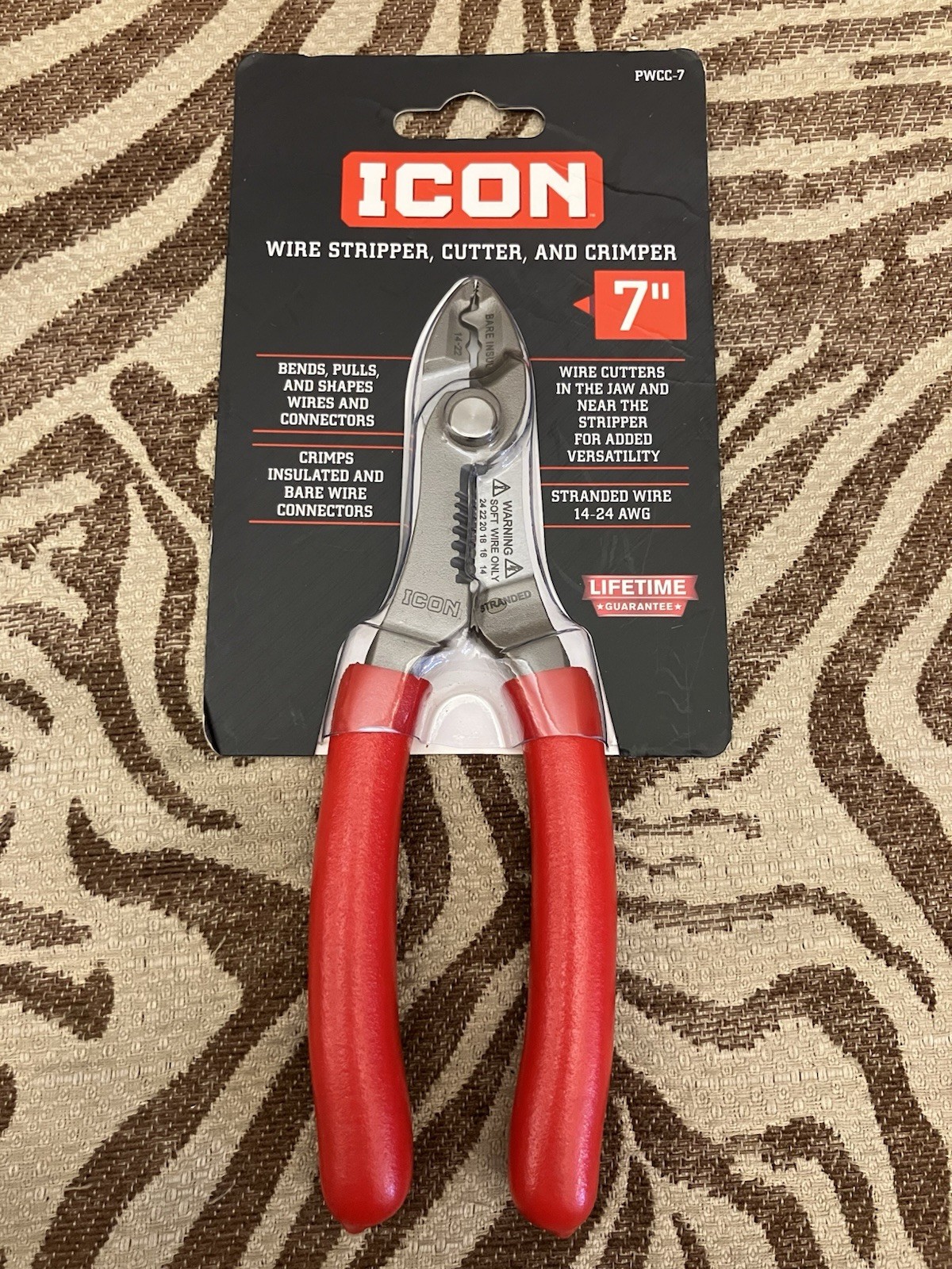 Icon PWCC-7 Wire Stripper, Cutter, And Crimper