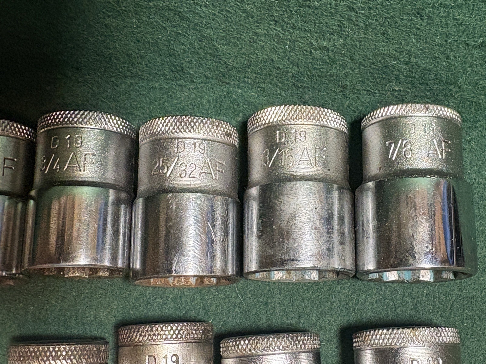 Vintage Gedore D19 TMAX Metric & Imperial 1/2 Drive Socket Set Germany Complete