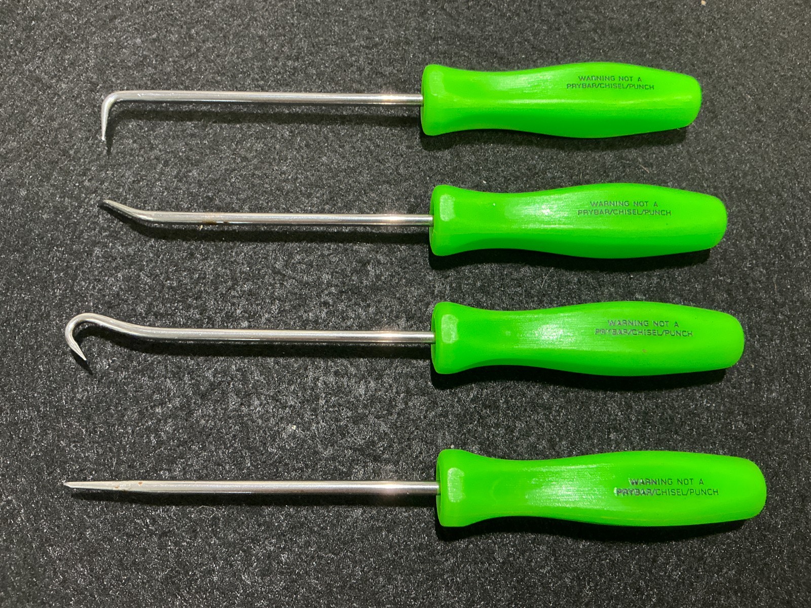 Snap-on Pick Set ASA204BG GREEN HARD HANDLES Zombie