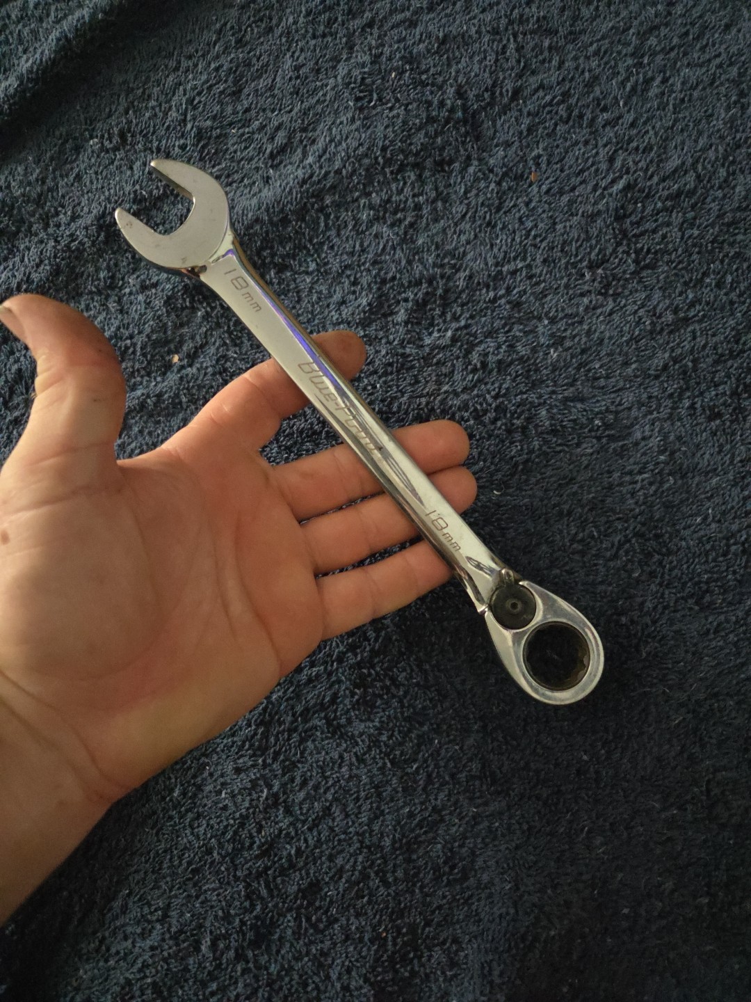 Blue Point Tools BOERM 18 mm Reversible Ratcheting Combination Combo Wrench Tool