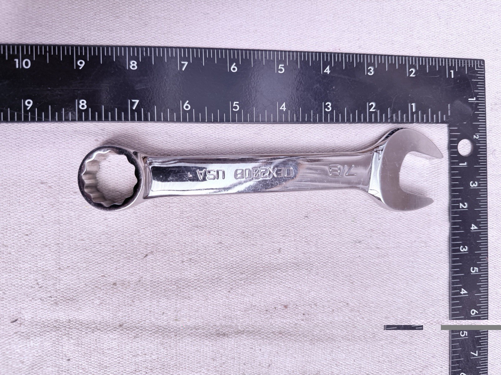 Snap-on Tools USA 7/8″ SHORT Length 12pt Point Combination Wrench OEX280B