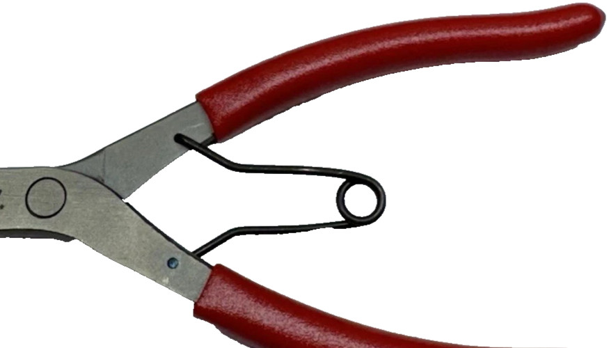 Snap-On Tools RED 90° Angle Serrated Jaw Snap Ring Pliers SRP1C USA NEW