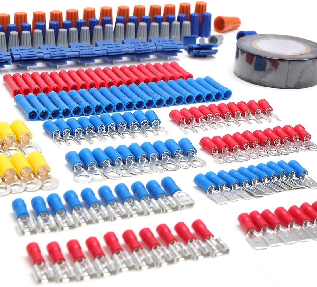 Workpro 582-Piece Electrical Repair Kit – Complete with Wire Cutter & Stripper