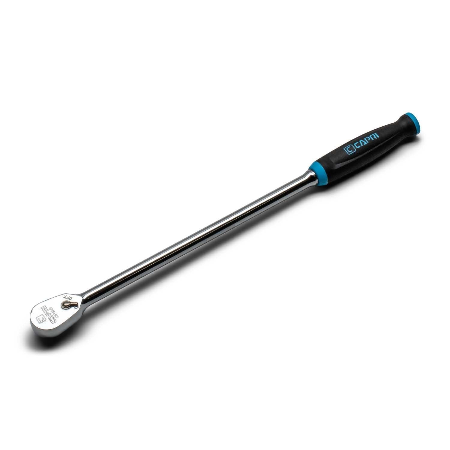 Extra Long 1/4″ Drive 90-Tooth Ratchet Wrench, Ergonomic Soft Grip, 12″ Length