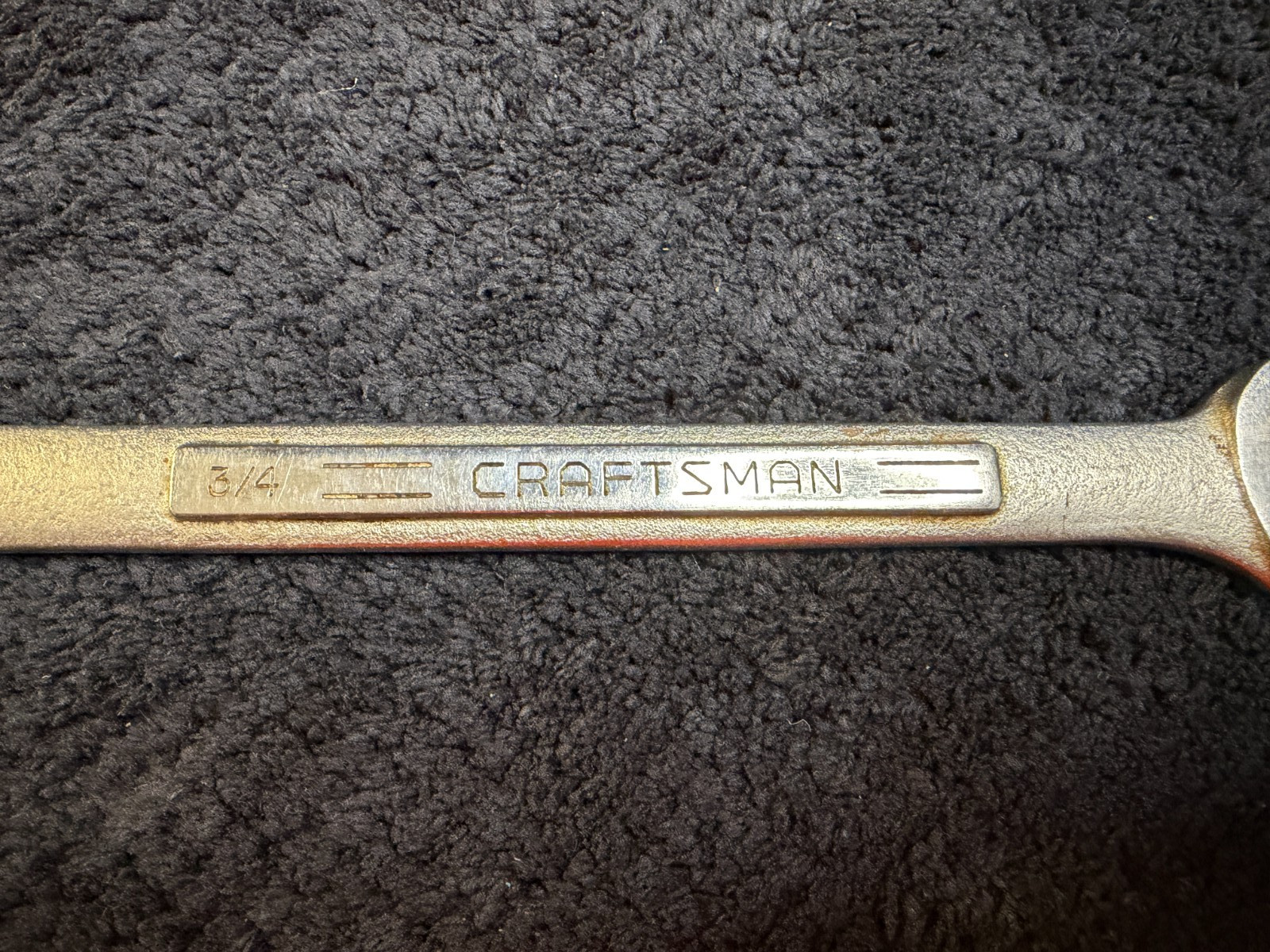 Vintage Craftsman =V= 3/4″ SAE Combination Wrench USA see pictures #2