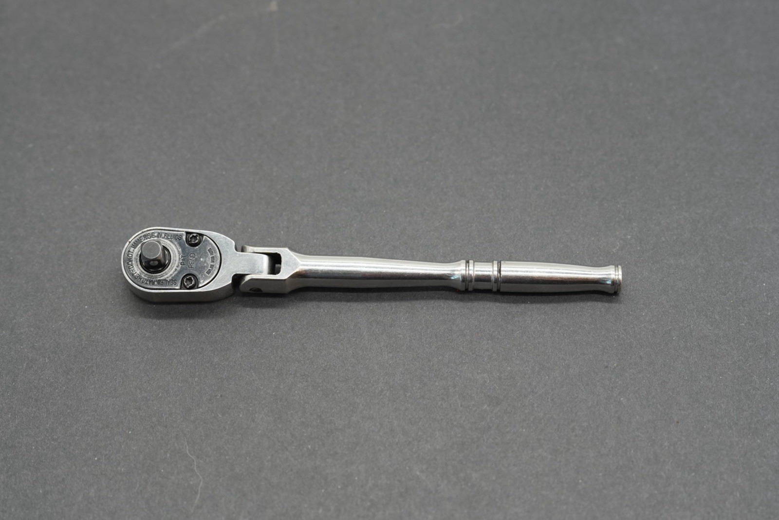 Snap On Ratchet 1/4” Drive 72-Tooth Flex Head Standard Handle Dual 80 TF72