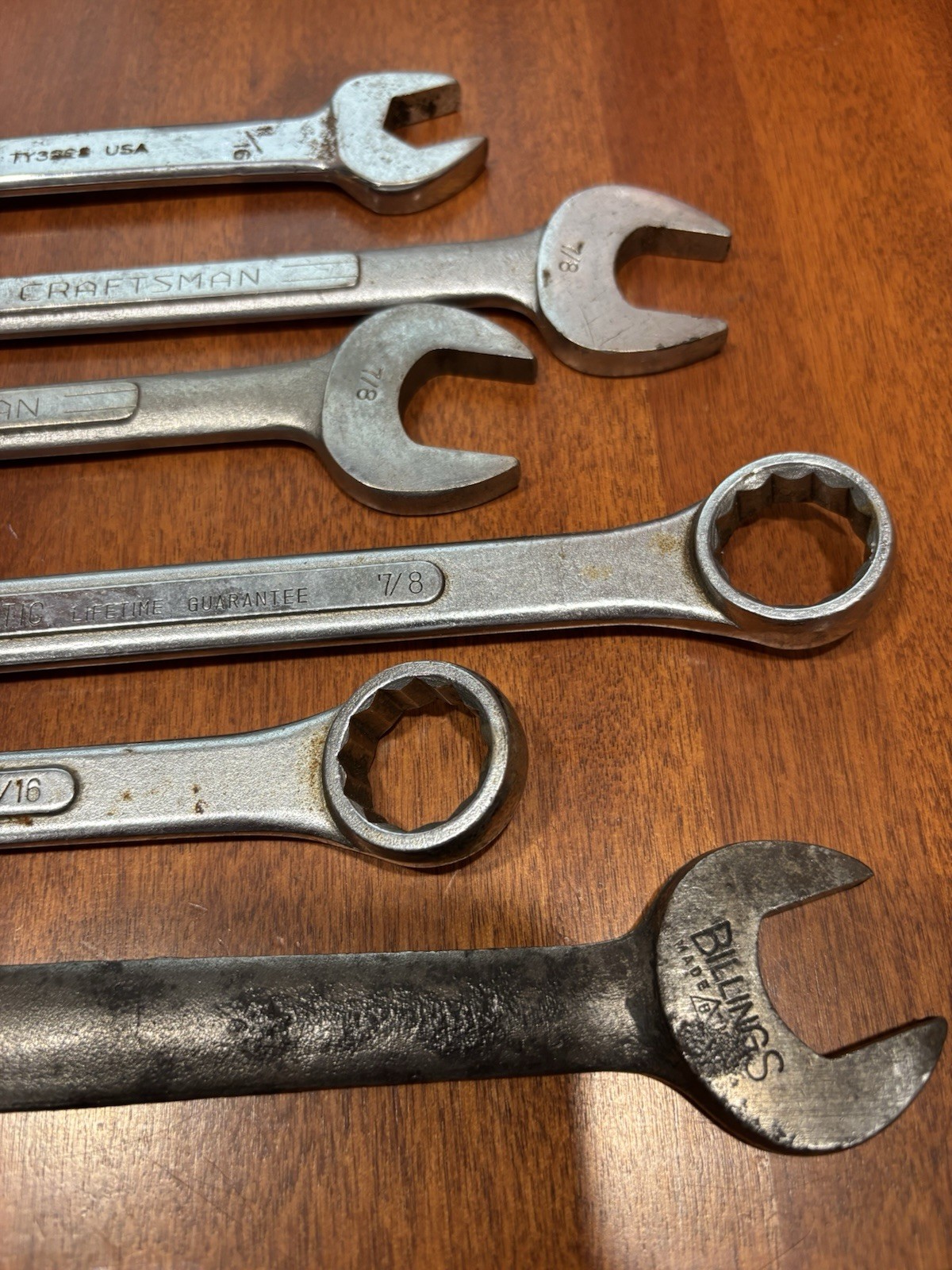 Craftsman, Bernzomatic, Billings, John Deer Wrench Lot Bigger Wrenches (6)