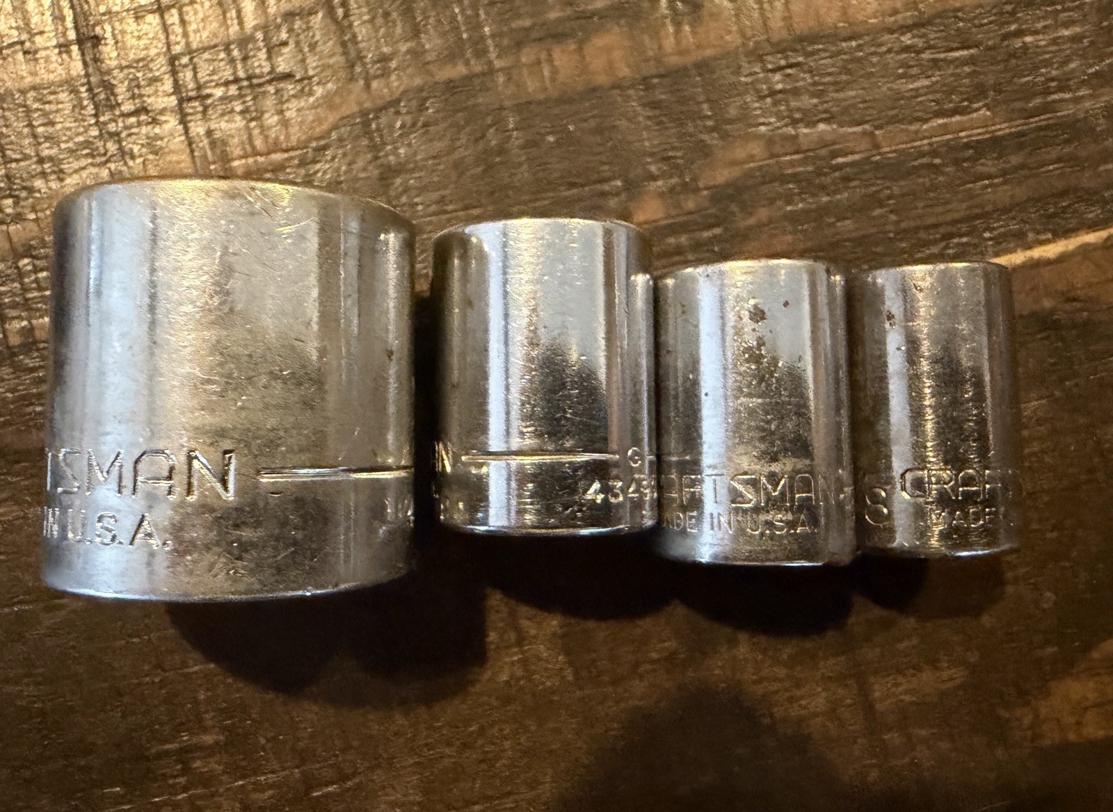 CRAFTSMAN Lot G Series SAE 17 Pieces Made in USA Socket