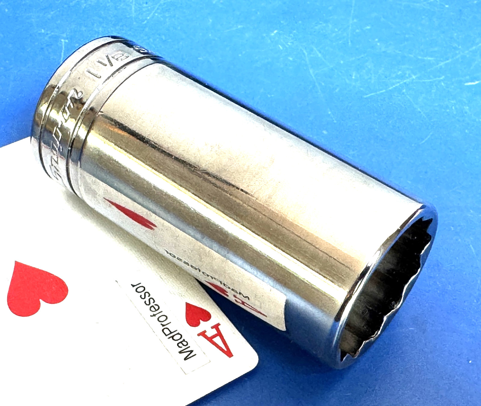 Snap-on tools 1/2″ drive SAE 1-1/8″ Deep Chrome 12-point Socket wrench S361 NEW