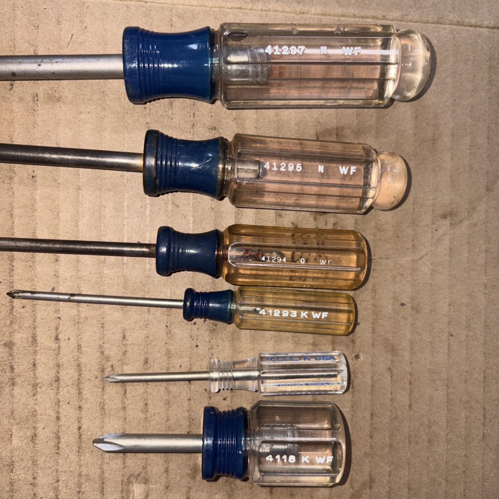 Vintage Craftsman 14 Piece Philips, Flat-Head, Scratch Awl, Finger Bit Drive