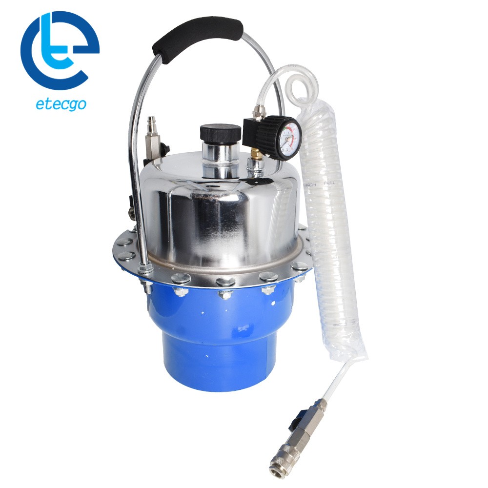 Portable Pneumatic Air Pressure Kit Brake + Clutch Bleeder Valve System Tool