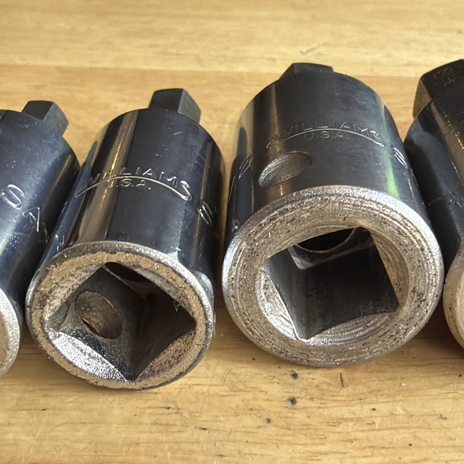 Williams SAE Hex Bit Driver Socket Set 1/2″ Drive 1/4″ to 5/8″ 6pc USA READ!