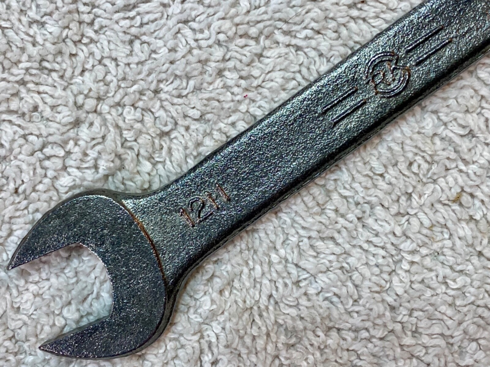 Vintage RK Honda Motors 10mm x 12mm Open-End Wrench No. 1211, Made in Japan