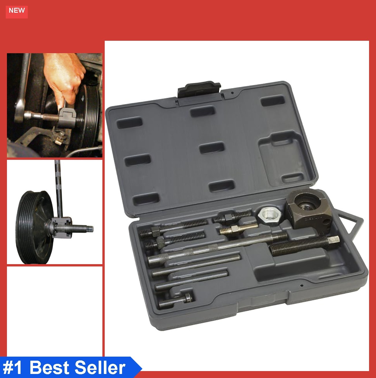 No Slip Pulley Puller for Serpentine and V-Shaped Pulleys GM 3.1 Quad 4