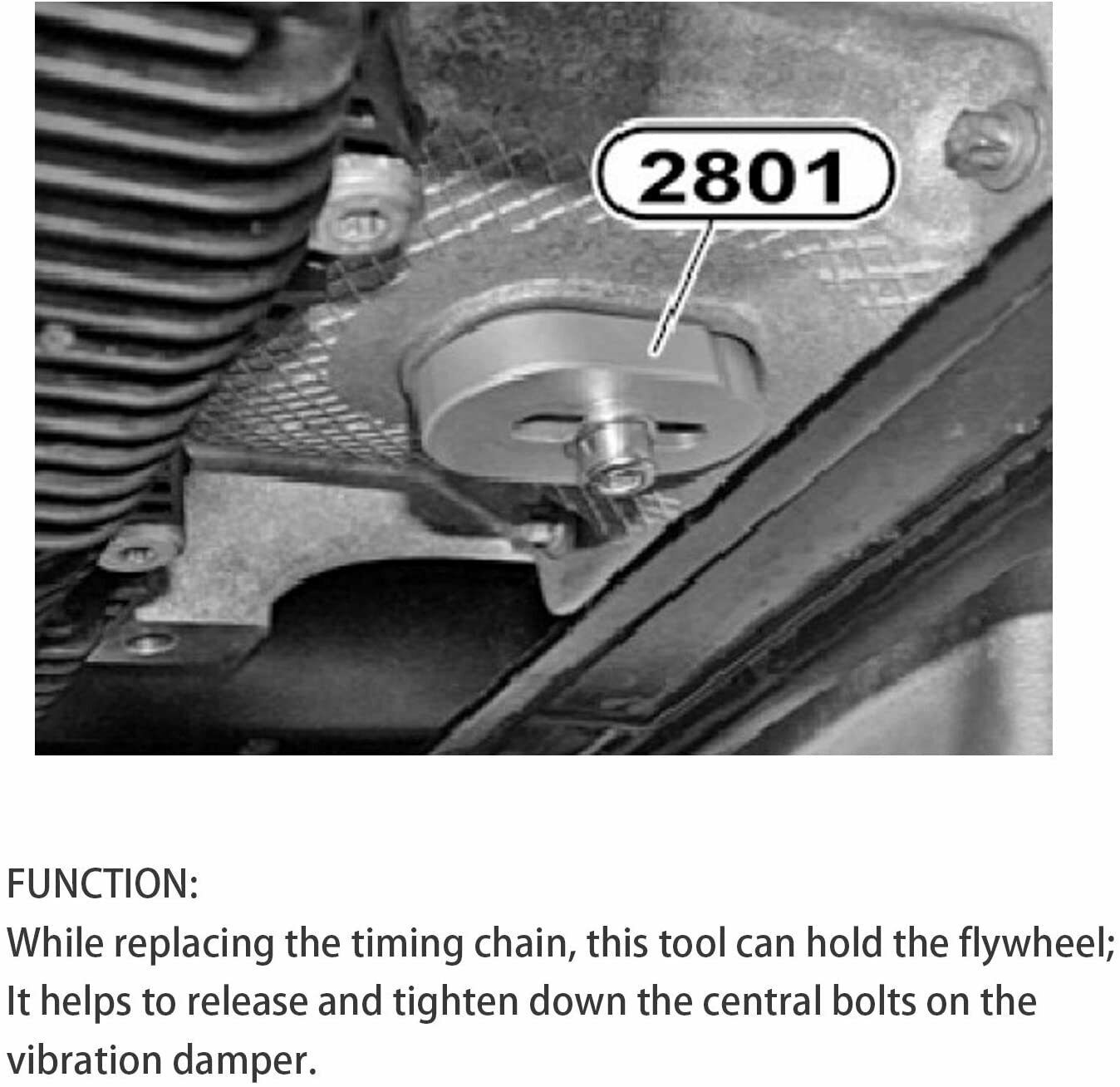 2801 Flywheel Holder Flex Plate Lock Timing Chain Tool for BMW N20 N26 Engines