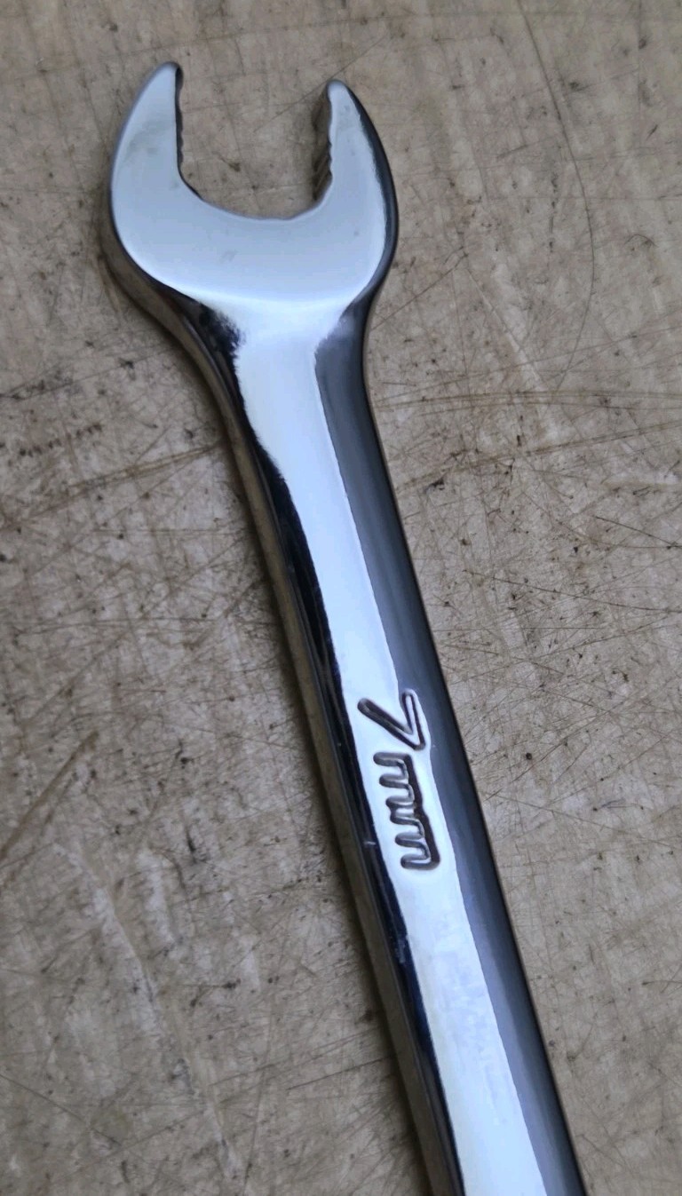 New Snap On SOEXM7 – 7mm Flank Drive Plus 12Pt Chrome Combination Wrench