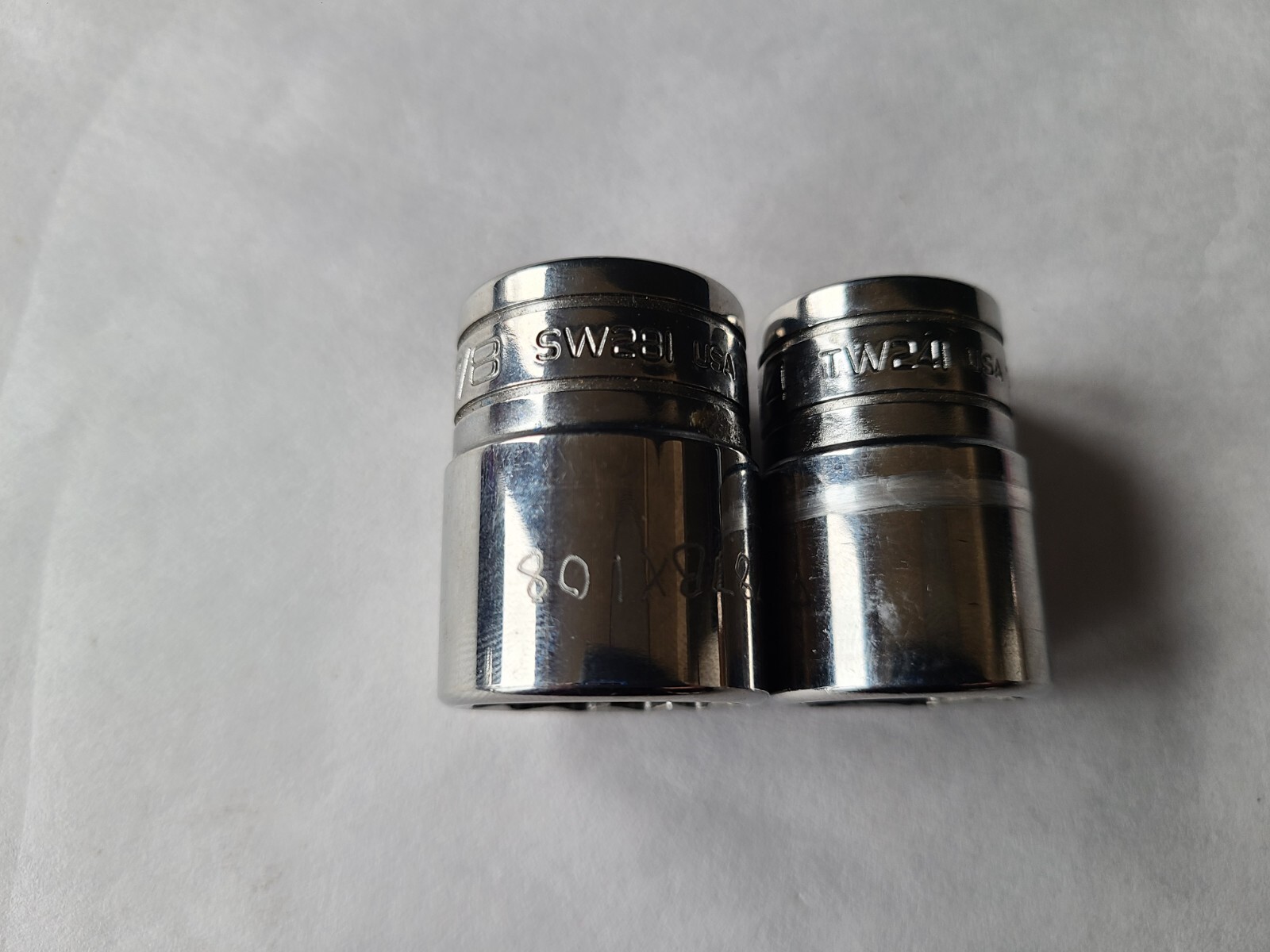 Snap On Chrome Socket Set 7/8 SW281, 3/4″ TW241
