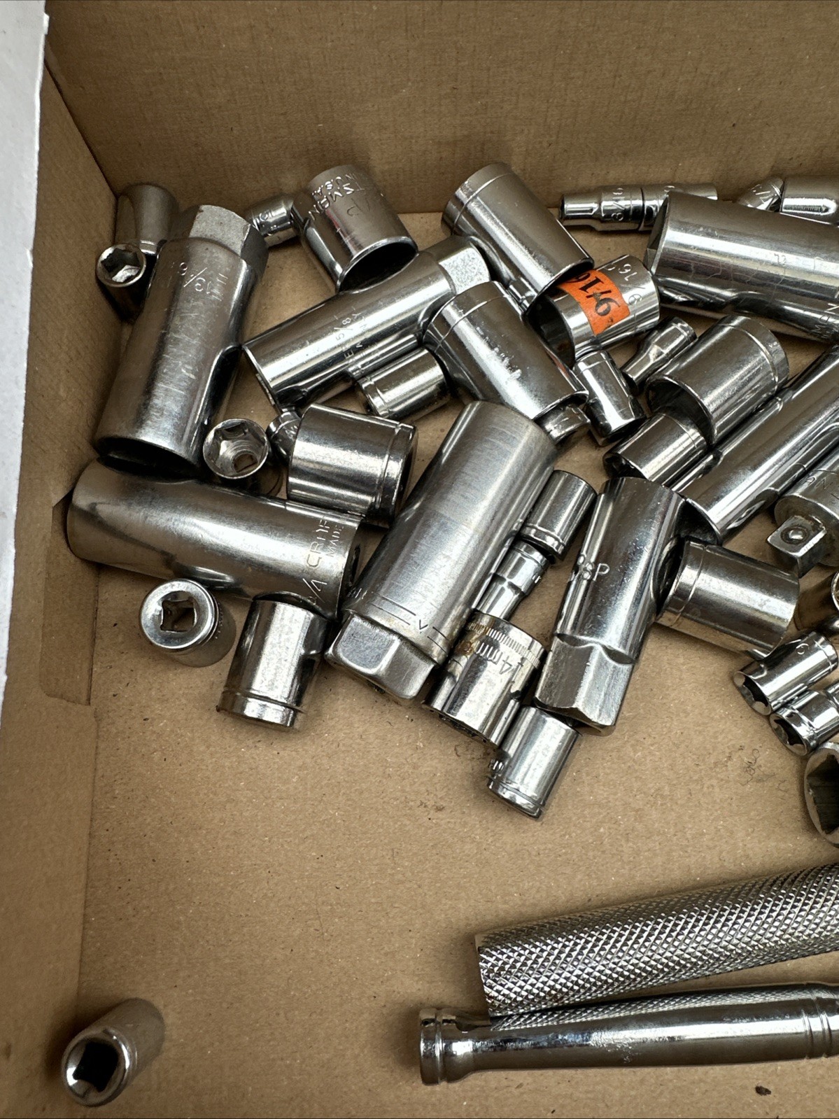 Miscellaneous Socket Lot And Two Ratchets Various Sizes And Brands