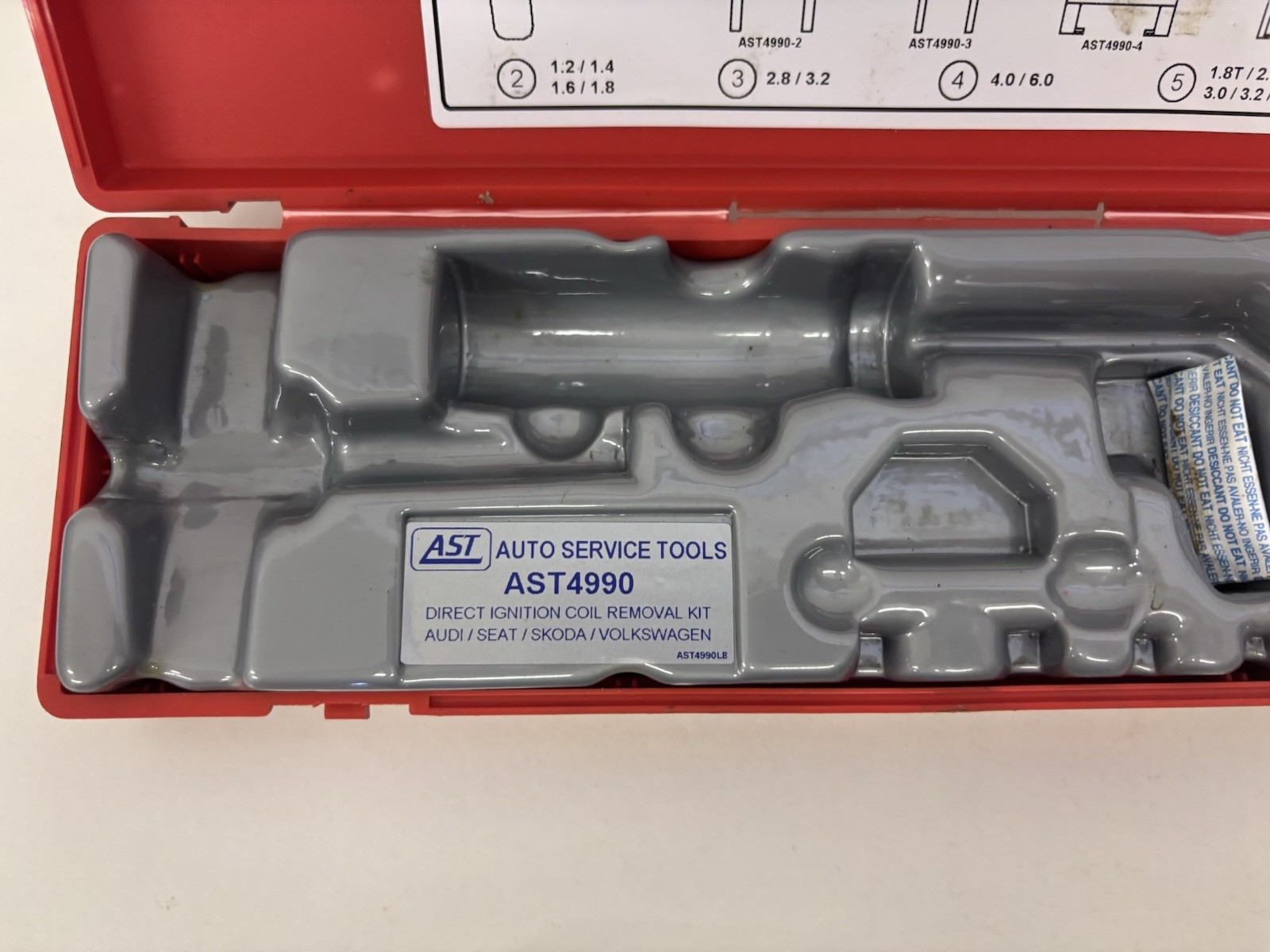 AST Ignition Coil Removal Kit VAG AST4990 Full Kit As Sold By Snap On