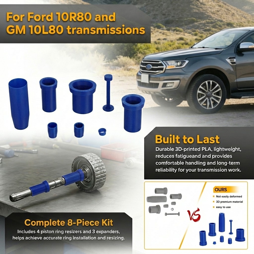 For Ford 10R80 / GM 10L80 TRANSMISSIONS RING EXPANDERS AND RESIZERS , 8 PCS/SET