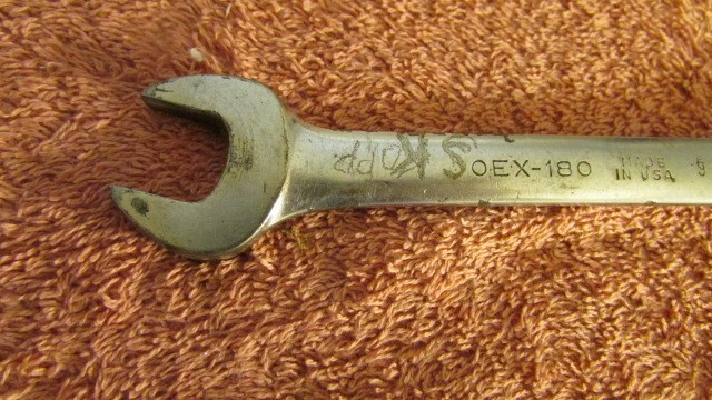 Snap On OEX-180 Combination Wrench USA Owner Marks