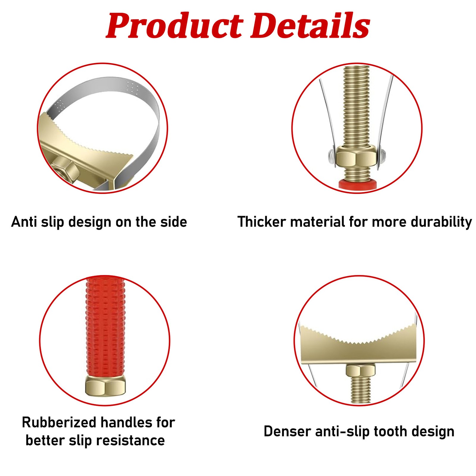 New Oil Filter Wrench Oil Filter Removal Excavators Strap 9-15 cm Diameter US