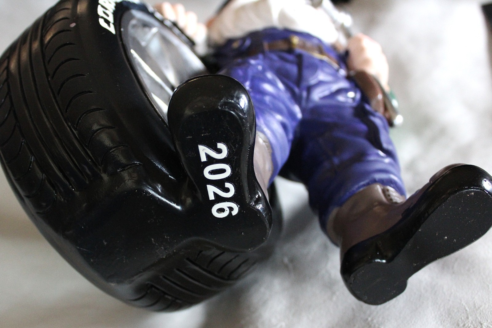 CORNWELL TOOLS – 2026 – GNOME with TIRE – NEW IN BOX – 11 1/2″ tall – CGGNOME2