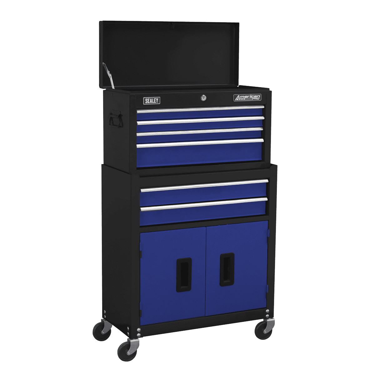 Sealey AP22B Topchest & Rollcab Combo 6 Drawer with Ball-Bearing Slides
