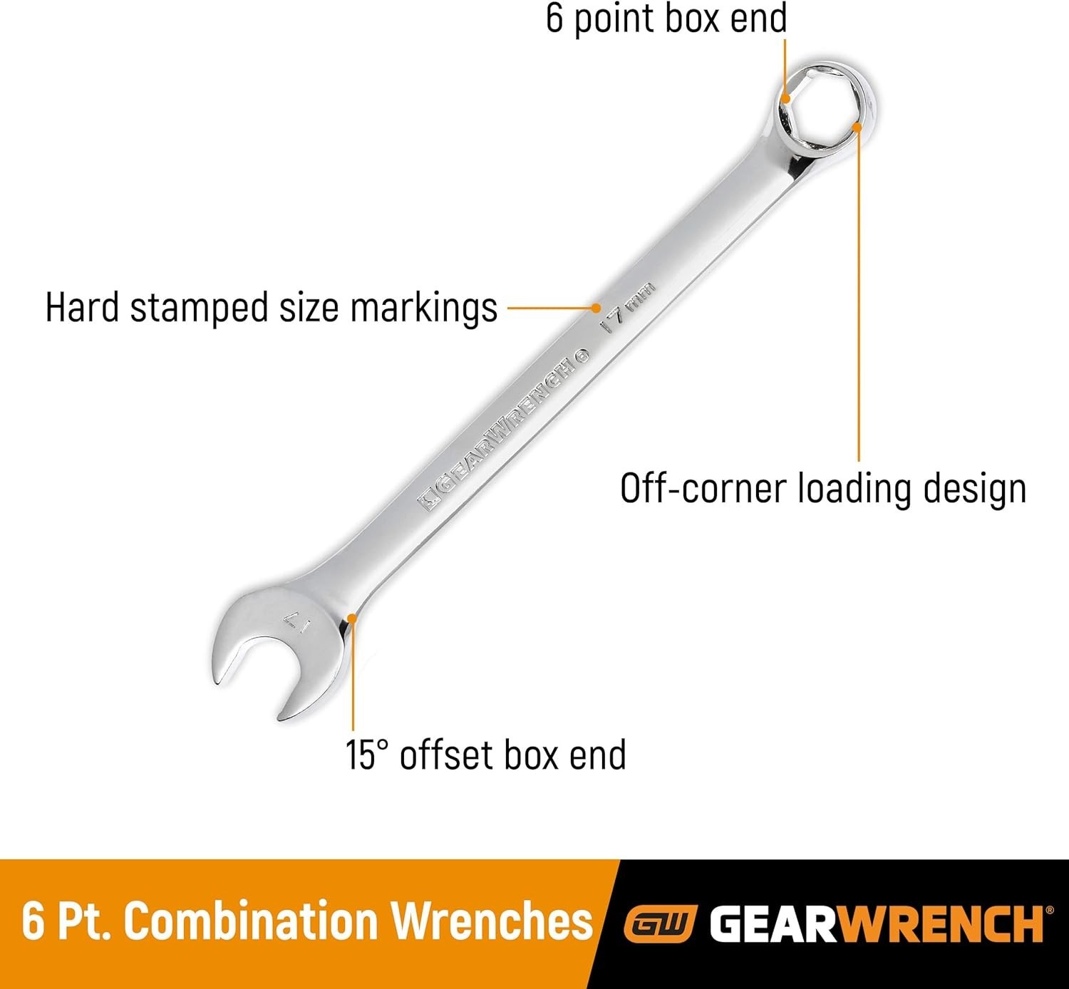 Combination Wrench 8mm, 6 Point- 81756