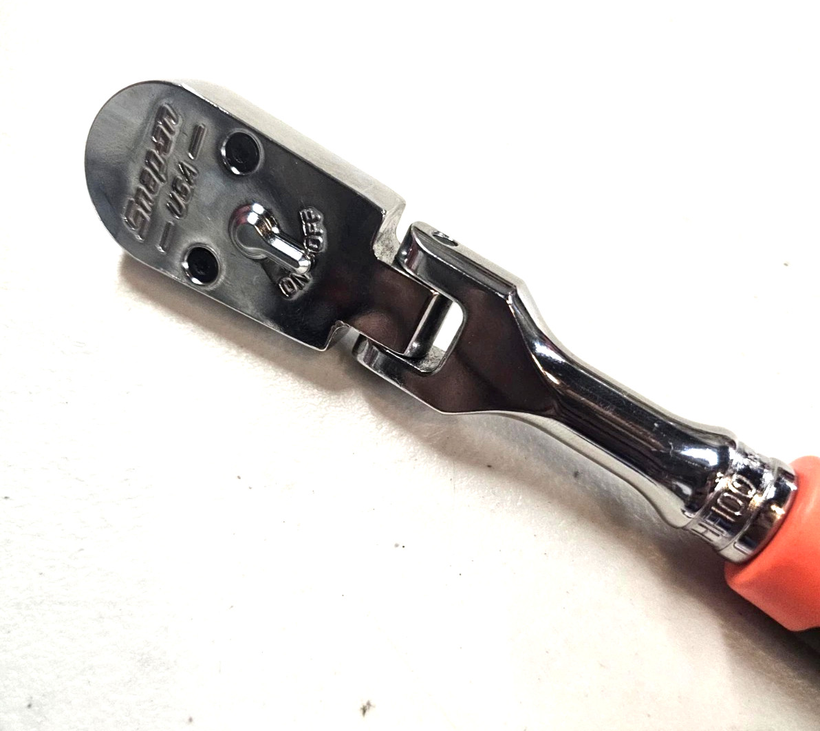 New Snap-on™ Orange 3/8″ Drive 100 Tooth Cynergy Hard Grip Flex Ratchet FHFD100