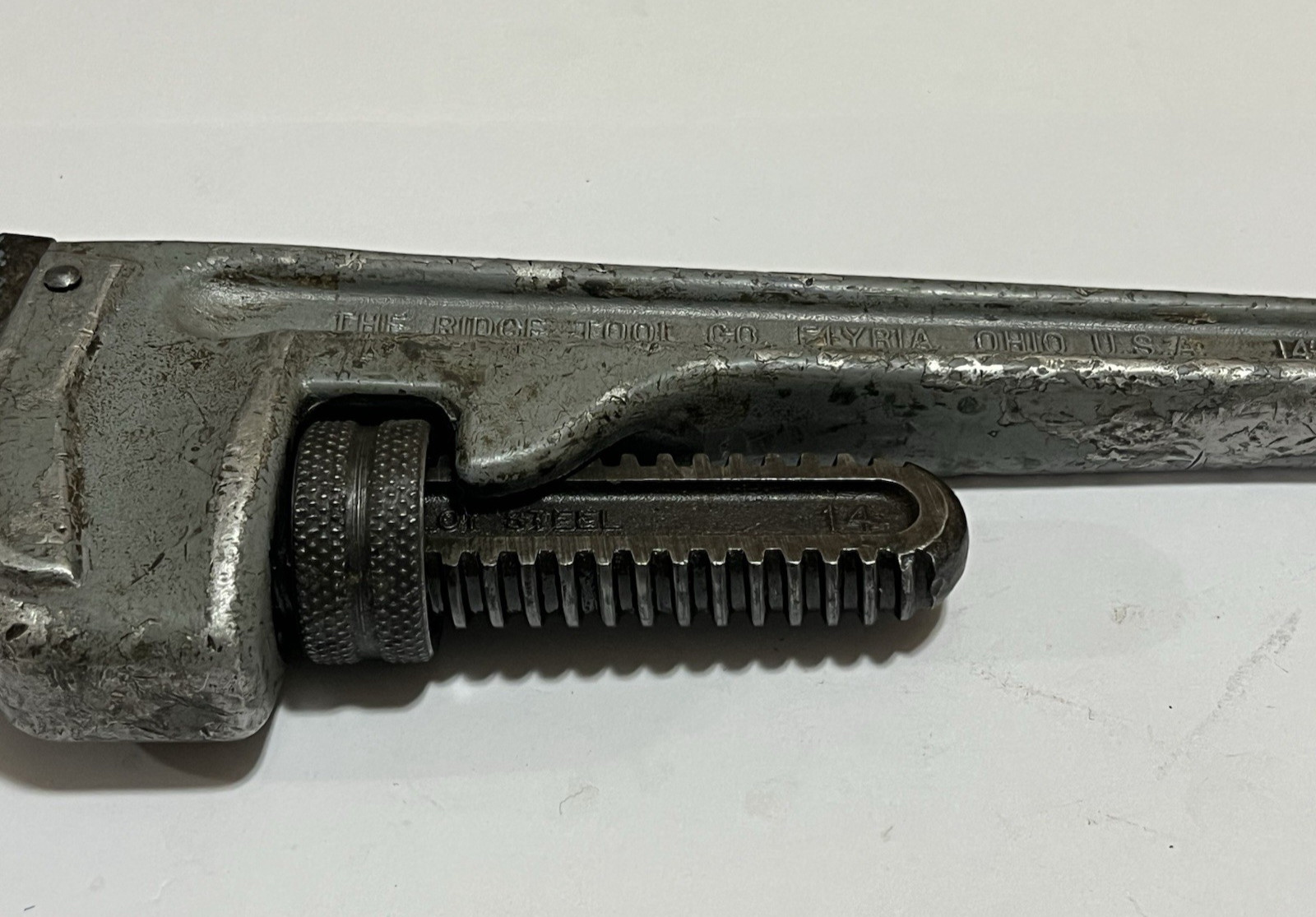 RIDGID 814 Ridge Tool Co 14″ Aluminum Heavy Duty Straight Pipe Wrench 350mm USA