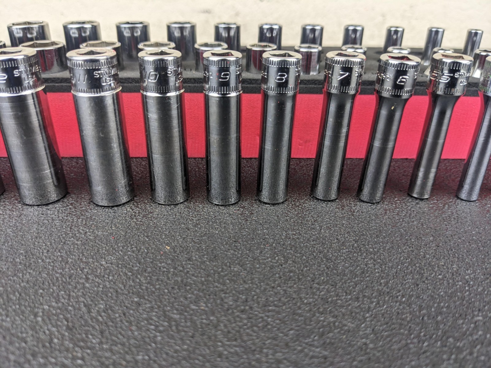 #bo705 Snap-On Tools 142STMMSYFR1 42pc 1/4″ Drive 6-Point Metric Foam Socket Set