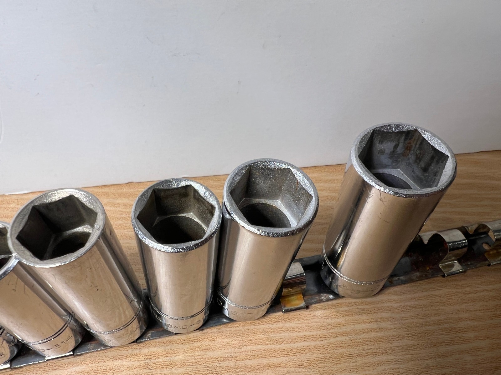Vintage 1970s Vulcan Williams BMD Deep Metric Socket Set 3/8 Drive USA 9pc