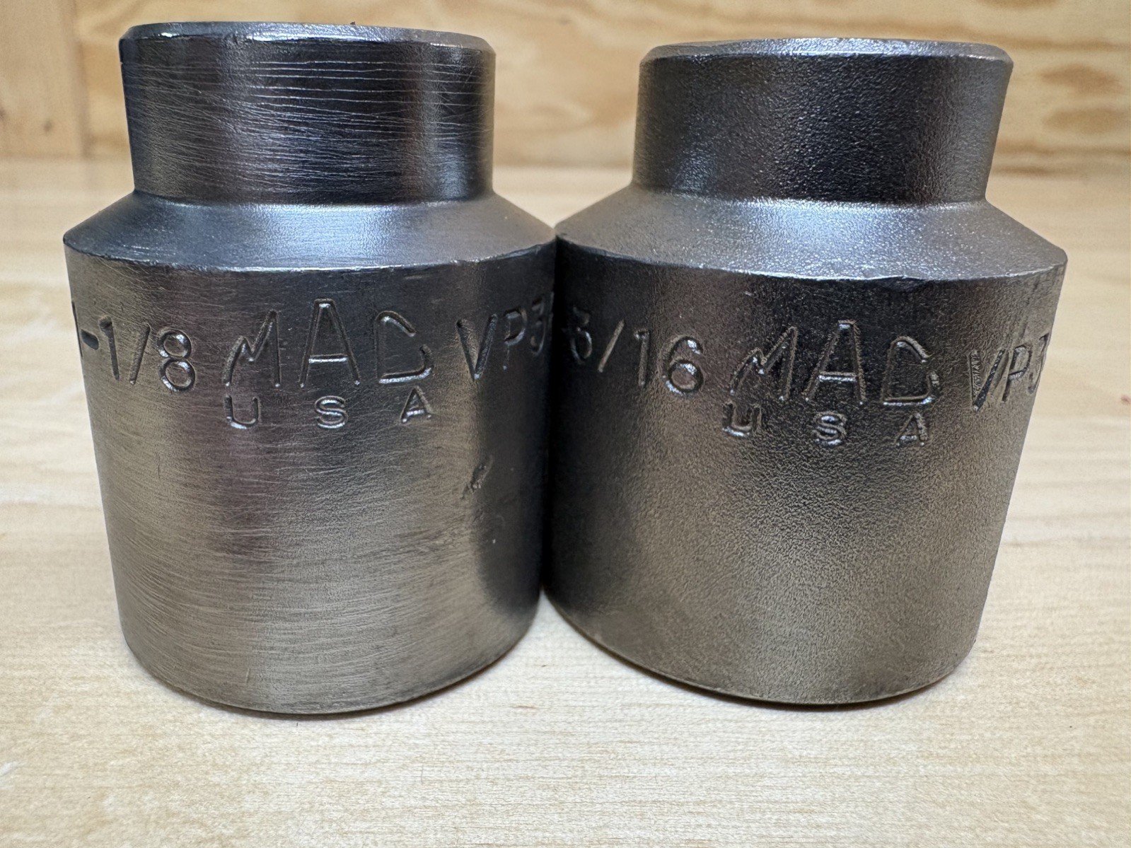 2pcs Mac Tools VP366R & VP386R 1/2″ Drive SAE 6-Point Shallow Impact Sockets