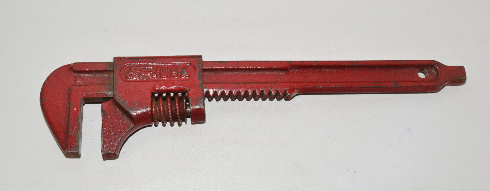 Vintage Ford USA 9..5» Long Adjustable Wrench Painted Red