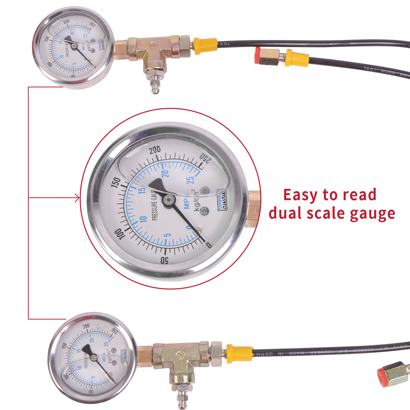 Brake Pressure Test Testing Kit Service Tools Master Cylinder Valve Mechanic Set