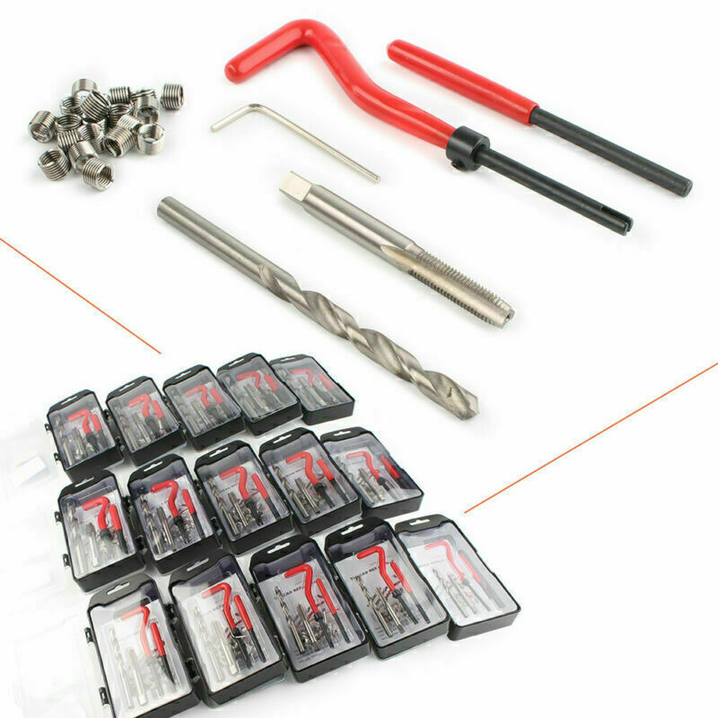 Metric Thread Repair Tool Insert Kit M5 M6 M8 M10 M12 M14 Car Pro Coil w/ Box US