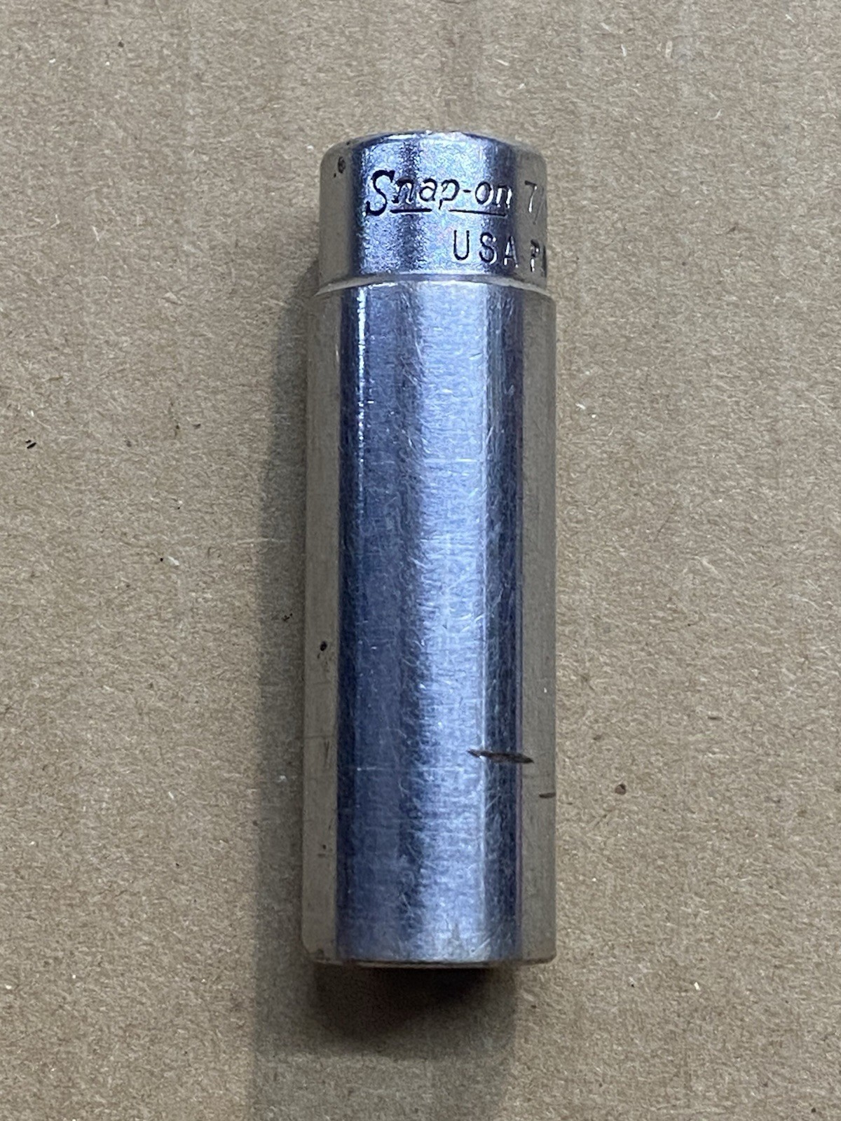 Snap On Tools 1/4dr Chrome 6pt Deep Well 7/16 Socket Stm14