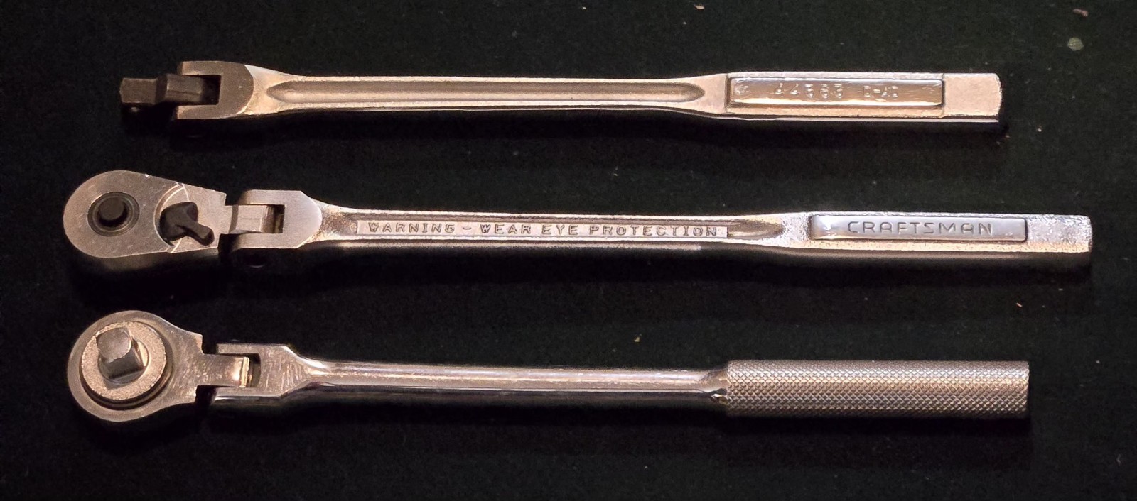 (1) USA Flex Head Ratchet Craftsman 44815 VVQ, 44363 D-AD & King Tony 3734-10