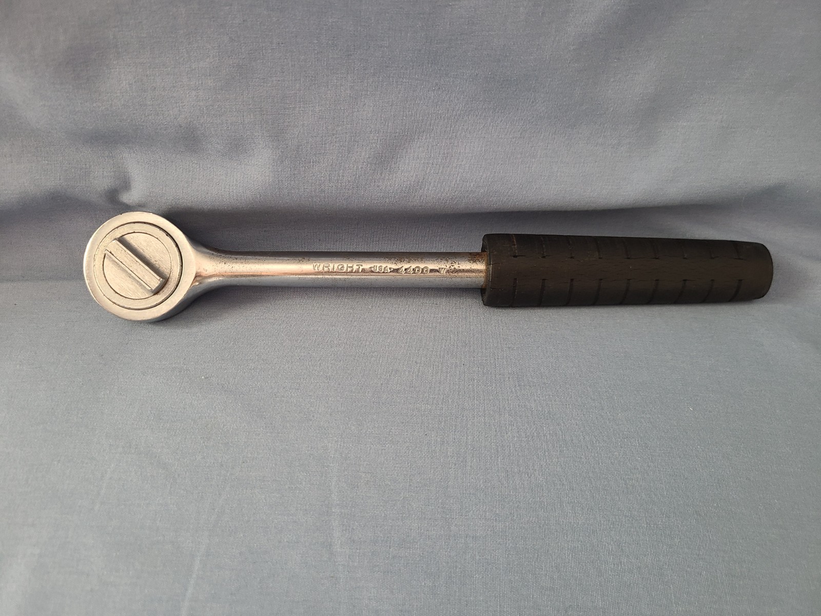 Vintage WRIGHT 4400 1/2″ Drive Comfort Grip «Tootsie» Handle 10.5″ Ratchet Tool